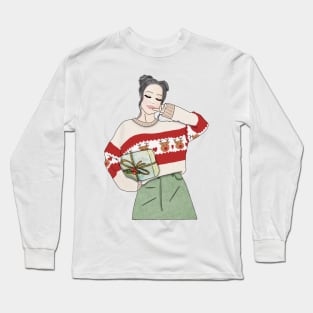 Christmas girl (4) Long Sleeve T-Shirt